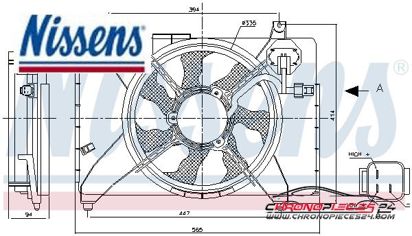 Achat de NISSENS 85895 Ventilateur, refroidissement du moteur pas chères