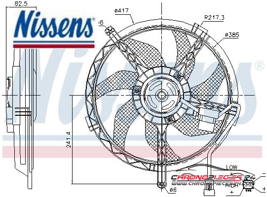 Achat de NISSENS 85945 Ventilateur, refroidissement du moteur pas chères