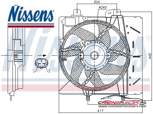 Achat de NISSENS 85991 Ventilateur, refroidissement du moteur pas chères