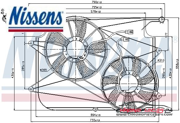 Achat de NISSENS 85610 Ventilateur, refroidissement du moteur pas chères