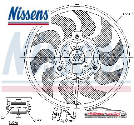 Achat de NISSENS 85755 Ventilateur, refroidissement du moteur pas chères