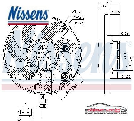 Achat de NISSENS 85761 Ventilateur, refroidissement du moteur pas chères