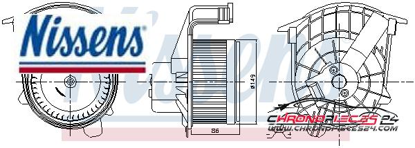 Achat de NISSENS 87262 Pulseur d'air habitacle pas chères