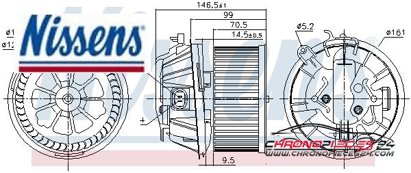 Achat de NISSENS 87481 Pulseur d'air habitacle pas chères