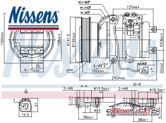 Achat de NISSENS 890017 Compresseur, climatisation pas chères