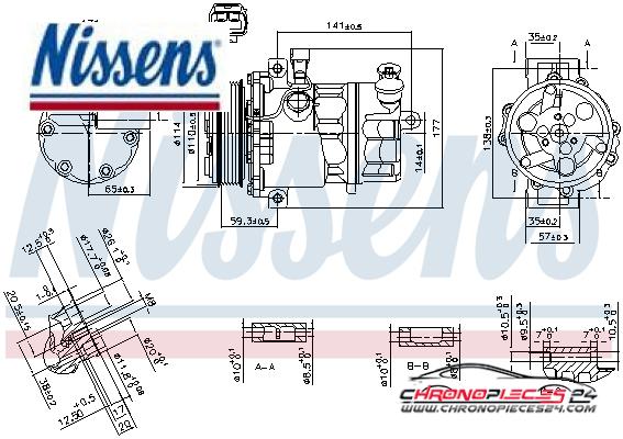 Achat de NISSENS 890074 Compresseur, climatisation pas chères