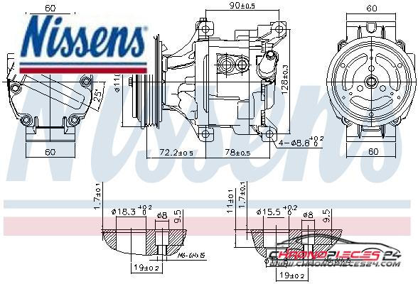 Achat de NISSENS 890079 Compresseur, climatisation pas chères