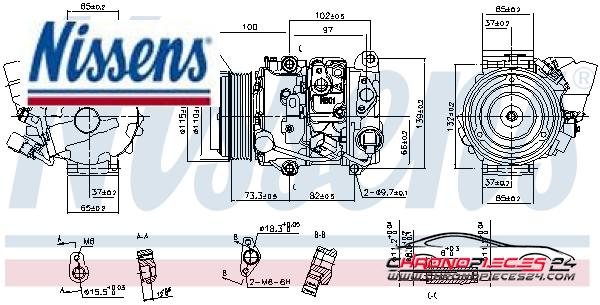 Achat de NISSENS 890142 Compresseur, climatisation pas chères