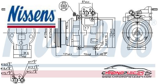 Achat de NISSENS 890067 Compresseur, climatisation pas chères