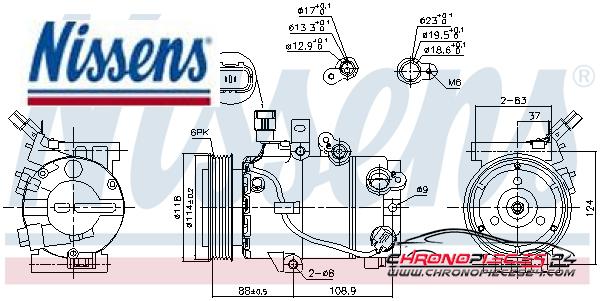 Achat de NISSENS 890243 Compresseur, climatisation pas chères