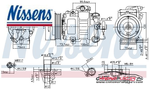 Achat de NISSENS 89026 Compresseur, climatisation pas chères