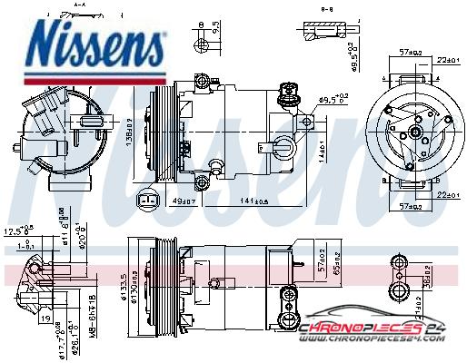 Achat de NISSENS 890057 Compresseur, climatisation pas chères