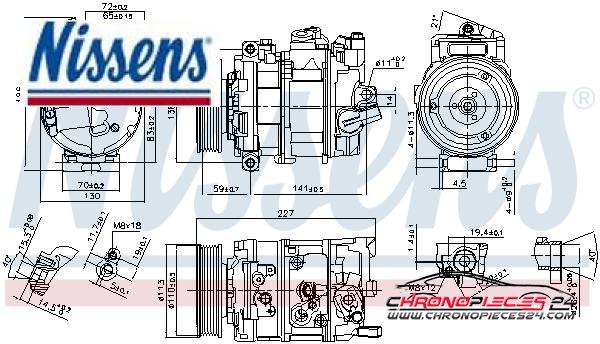 Achat de NISSENS 890337 Compresseur, climatisation pas chères