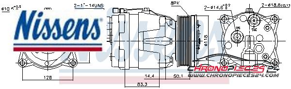 Achat de NISSENS 89048 Compresseur, climatisation pas chères