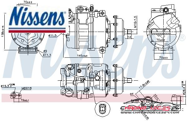 Achat de NISSENS 890635 Compresseur, climatisation pas chères