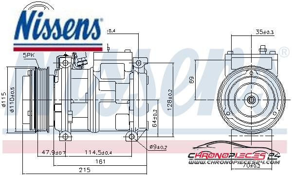 Achat de NISSENS 89093 Compresseur, climatisation pas chères