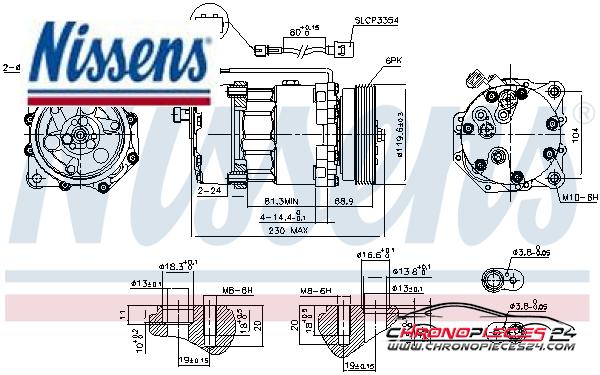 Achat de NISSENS 890761 Compresseur, climatisation pas chères