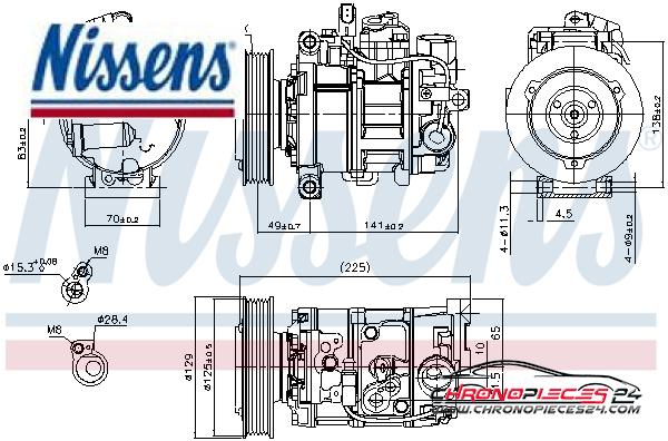 Achat de NISSENS 89209 Compresseur, climatisation pas chères