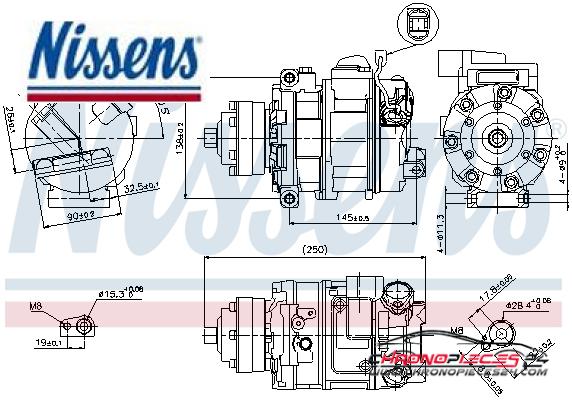 Achat de NISSENS 89418 Compresseur, climatisation pas chères