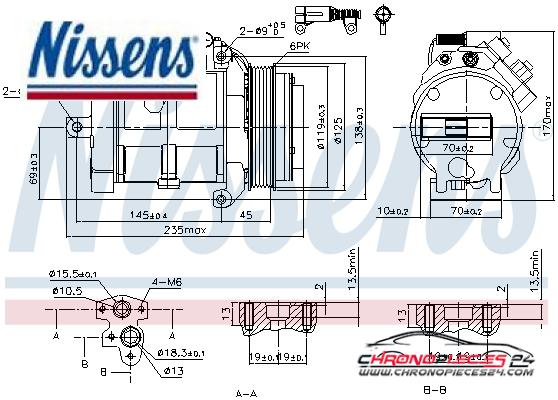 Achat de NISSENS 89606 Compresseur, climatisation pas chères