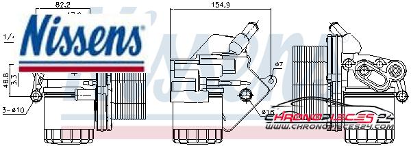 Achat de NISSENS 90893 Radiateur d'huile pas chères