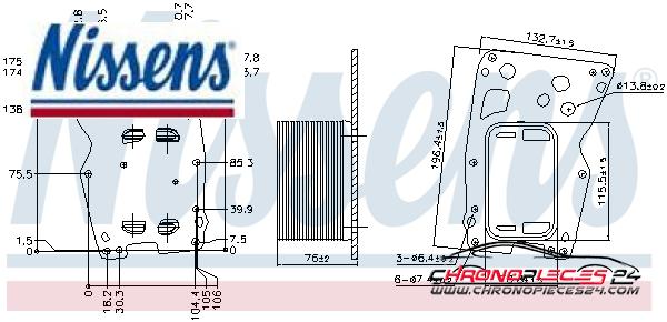 Achat de NISSENS 90902 Radiateur d'huile pas chères