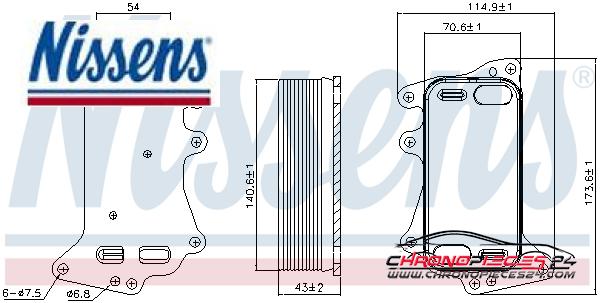 Achat de NISSENS 90903 Radiateur d'huile de boîte automatique pas chères