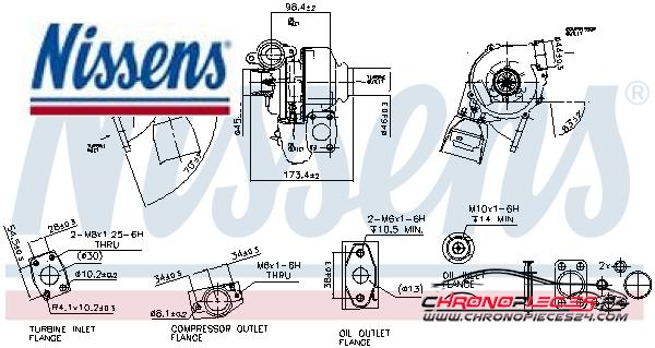 Achat de NISSENS 93037 Turbocompresseur, suralimentation pas chères