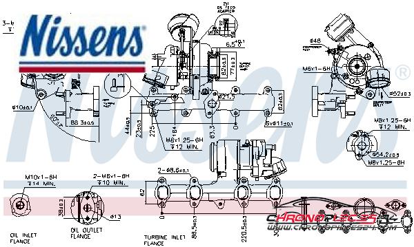 Achat de NISSENS 93099 Turbocompresseur, suralimentation pas chères