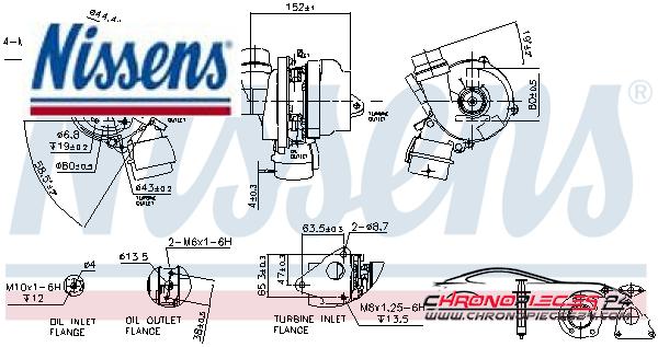 Achat de NISSENS 93089 Turbocompresseur, suralimentation pas chères