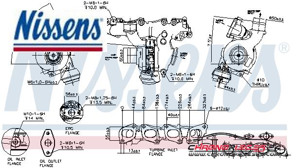 Achat de NISSENS 93131 Turbocompresseur, suralimentation pas chères