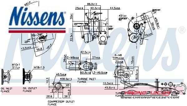 Achat de NISSENS 93132 Turbocompresseur, suralimentation pas chères