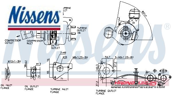 Achat de NISSENS 93136 Turbocompresseur, suralimentation pas chères