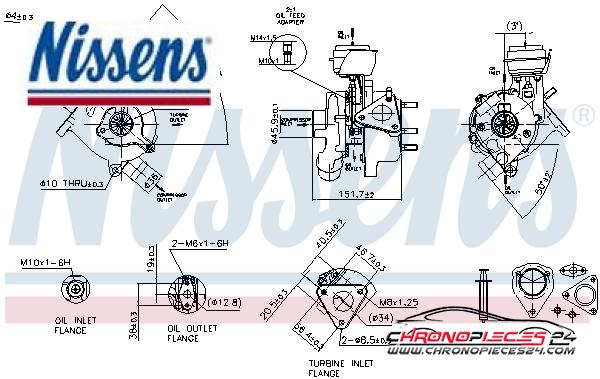 Achat de NISSENS 93038 Turbocompresseur, suralimentation pas chères