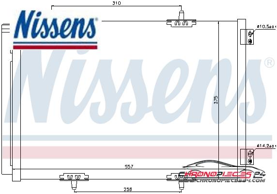 Achat de NISSENS 940055 Condenseur, climatisation pas chères