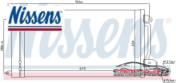 Achat de NISSENS 940093 Condenseur, climatisation pas chères