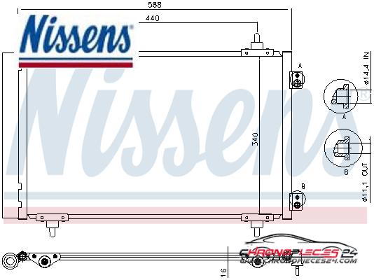 Achat de NISSENS 940111 Condenseur, climatisation pas chères