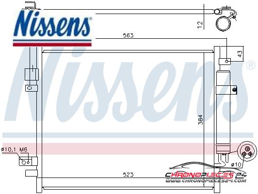 Achat de NISSENS 940789 Condenseur, climatisation pas chères