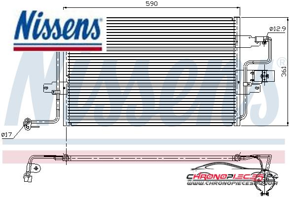 Achat de NISSENS 94310 Condenseur, climatisation pas chères