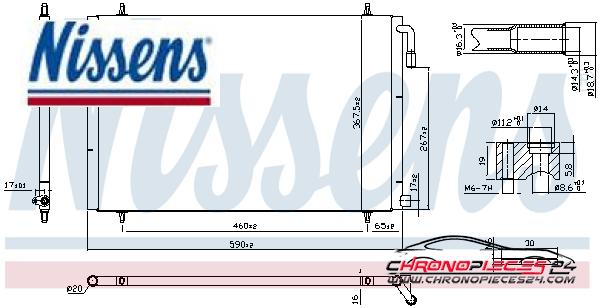 Achat de NISSENS 94392 Condenseur, climatisation pas chères