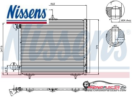 Achat de NISSENS 94595 Condenseur, climatisation pas chères