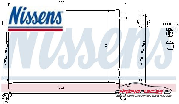 Achat de NISSENS 94679 Condenseur, climatisation pas chères