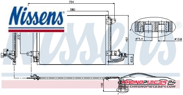 Achat de NISSENS 94684 Condenseur, climatisation pas chères