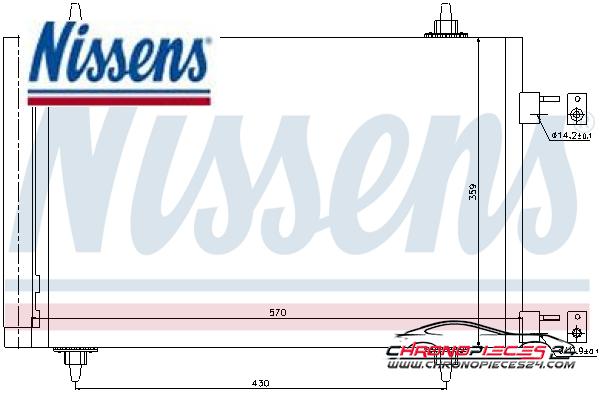 Achat de NISSENS 94758 Condenseur, climatisation pas chères