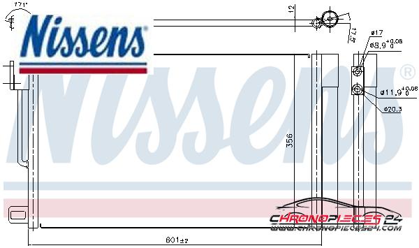 Achat de NISSENS 94973 Condenseur, climatisation pas chères