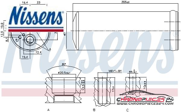 Achat de NISSENS 95352 Filtre déshydratant, climatisation pas chères