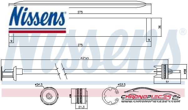 Achat de NISSENS 95577 Filtre déshydratant, climatisation pas chères