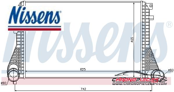 Achat de NISSENS 96542 Intercooler, échangeur pas chères