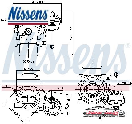 Achat de NISSENS 98182 Vanne EGR pas chères