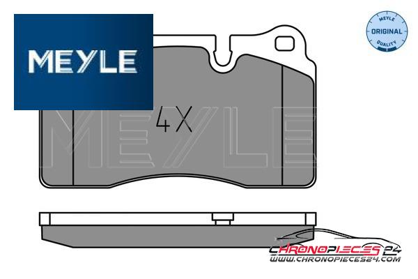 Achat de MEYLE 025 202 1717 Kit de plaquettes de frein, frein à disque pas chères